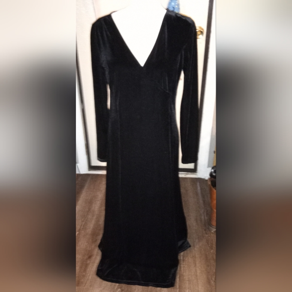 Eddie Bauer Black Velvet Gown